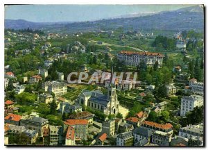 Modern Postcard Aix les Bains aerial view of the area Eglise Notre Dame Resid...