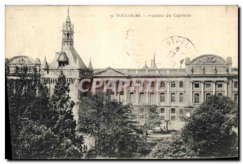 Postcard Old Capitol Square Toulouse