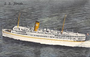 SS Florida Fully Air Conditioned, Miami -Nassau P.& O. Steamship Co. Ship 