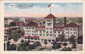 Florida Jacksonville Birds Eye View Of Windsor Hotel And Hemming City Park