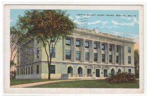 Court House Sedalia Missouri 1940 postcard