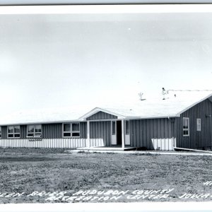 c1950s Audubon, IA RPPC Greenbrier County Recreation Center Rare Photo PC A109