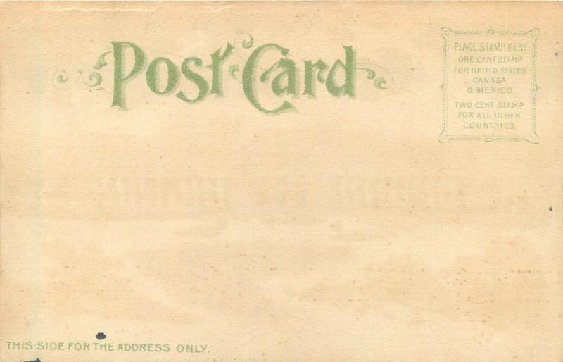1904 St. Louis MO Worlds Fair Hold-to-Light Postcard US Government Building nice