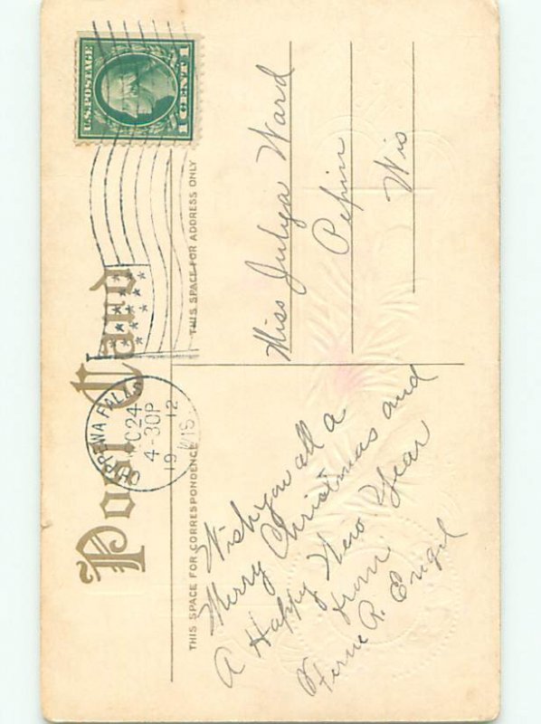 Divided-Back CHRISTMAS SCENE Great Postcard W8595