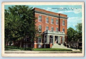 Greensboro North Carolina Postcard Administration Building YWCA Exterior c1920