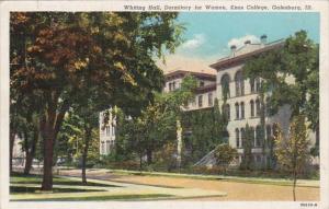 Illinois Galesburg Whiting Hall Dormitory For Women Knox College Curteich 1941