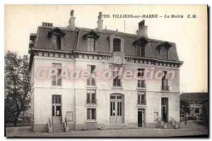 Old Postcard Villiers sur Marne The Mayor