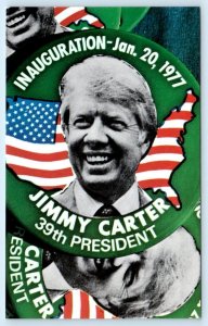 39TH PRESIDENT JIMMY CARTER Inauguration 1977 Coral-Lee  Postcard