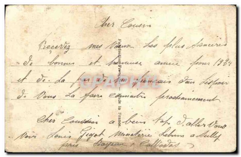 Old Postcard Happy New Year