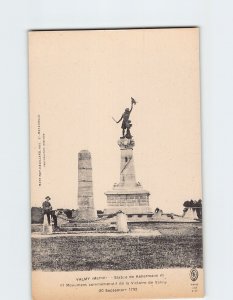 Postcard Monument à Kellermann Valmy France