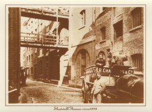 Shadwell Thames Victorian London in 1898 Postcard