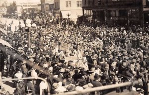 Mitchell Parade Festival Scene Red Cross Nurses Real Photo Postcard AA46963