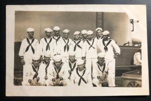 Mint USA Real Picture Postcard RPPC US Navy Marines Corps 1923 B