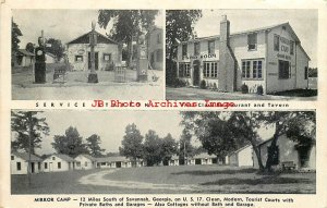 GA, Savannah, Georgia, Mirror Camp Multi-View, Amoco Gas Station, Highway 17