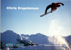 Chris Engelsman Snowboarder K2 Snowboards Advertising Postcard