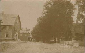 Felchville VT Street Scene c1910 Real Photo Postcard