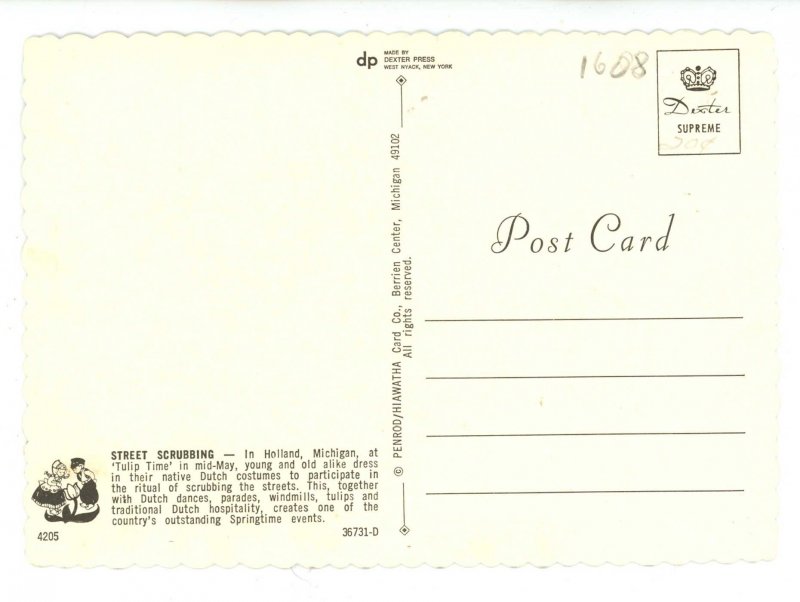 MI - Holland. Street Scrubbing at Tulip Time