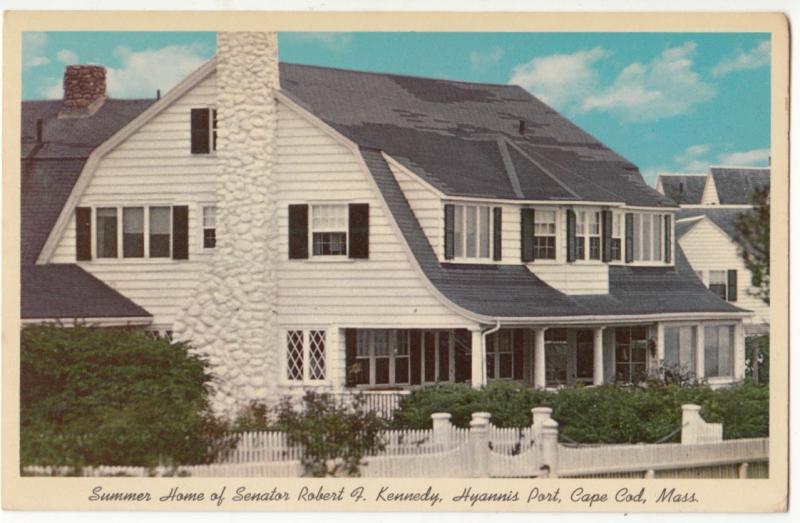 Summer Home of Senator Robert F. Kennedy, Hyannis Port, Cape Cod, Mass, Postcard