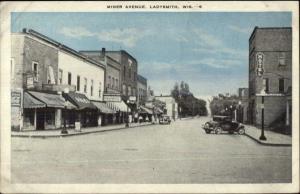 Ladysmith WI Miner Avenue Postcard