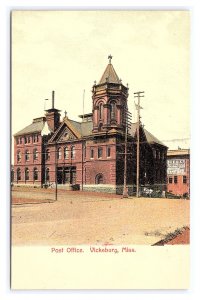 Postcard Post Office Vicksburg Miss. Mississippi