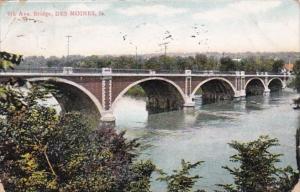 Iowa Des Moines 6th Avenue Bridge 1909