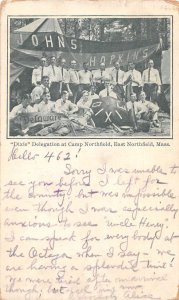 East Northfield Massachusetts Dixie Delegation Camp Vintage Postcard AA37078