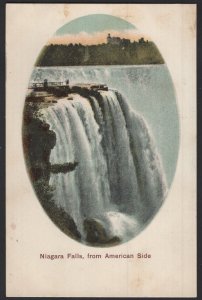 New York NIAGARA FALLS from American Side Private Post Card ~ DB