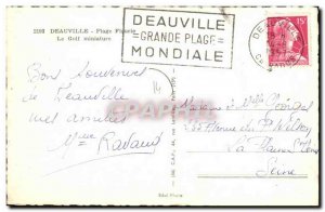 Postcard Modern Fleurie Deauville Beach Miniature Golf