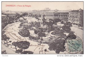 ZARAGOZA (Aragon), Spain, 1900-1910s; Plaza De Aragon