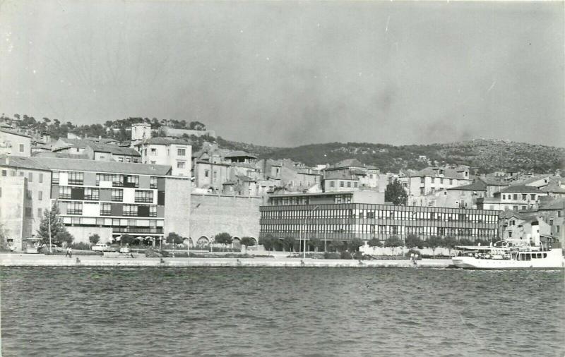 Croatia Šibenik real photo postcard Sibenik