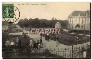 Troyes Postcard Old Square of the Prefecture