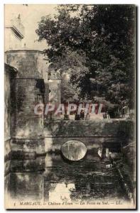 Old Postcard Margaux Chateau d & # 39Issan Les Fosses south