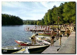 Modern Postcard The Correze Tourist Pond Rufflau The Swimming