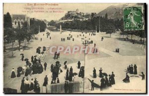 Old Postcard Lourdes L Esplanade View from the terrace of the Basilica