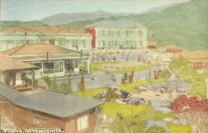 japan, MIYANOSHITA, Hakone, Fujiya Hotel (1910s) Hand Painted Postcard