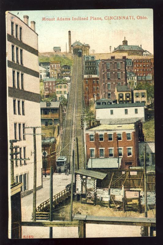 Cincinnati, Ohio/OH Postcard, Mount Adams Inclined Plane