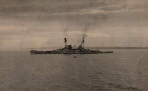 RPPC Photo German Imperial Navy WWI Battleship SMS Hindenburg - 2