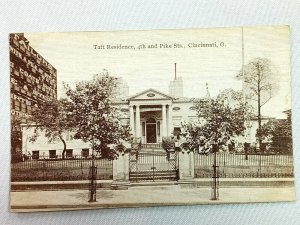 Vintage Postcard 1930's Taft Residence 4th and Pike Streets Cincinnati OH Ohio