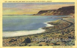 Abert Rim, Lake Abert - Three Flags Highway, Oregon OR Postcard