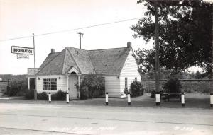 C94/ Indian River Michigan Mi Real Photo RPPC Postcard c40s Information Center