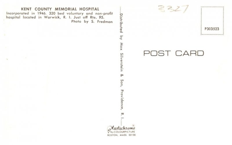 Rhode Island  Warwick Kent County Memorial Hospital