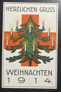 Mint Germany PPC Picture Postcard Christmas Greetings  Red Cross 1914