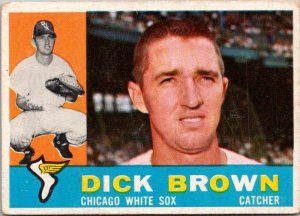 1960 Topps Baseball Card Dick Brown Chicago White Sox sk10530