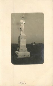 RPPC Postcard C-1910 Military Civil War Monument 23-4196