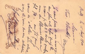 Switzerland Chocolat Suchard Advertising Girl Cook 1900 postal stationery B991