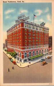 Pennsylvania York Hotel Yorktowne 1945