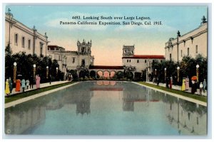 c1915 South Large Lagoon Panama-California Expo San Diego California CA Postcard