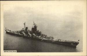 BATTLESHIP USS New Jersey BB-62Old Postcard
