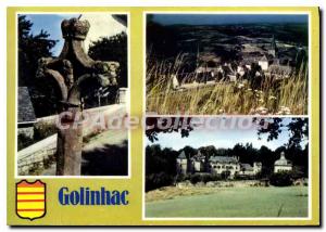 Postcard Old Aveyron Golinhac La Croix Saint Jacques General view of Le Chate...