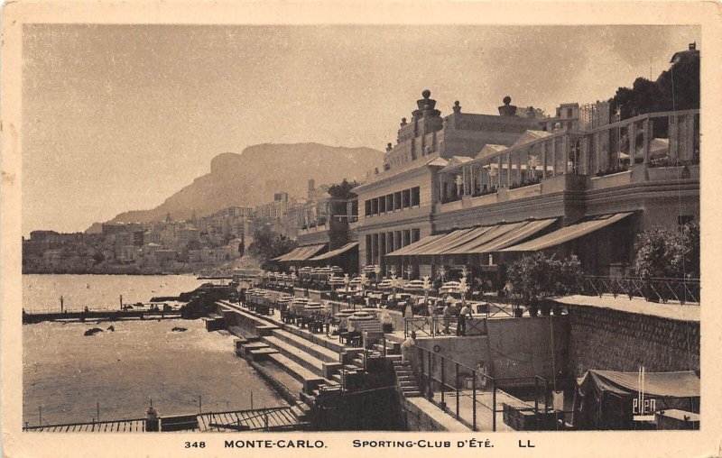 US21 Europe postcard Monaco Monte Carlo sporting club d'Ete